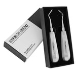 SurgiMac Heidbrink Root Tip Picks, Set of Left and Right, Extraction Elevators, Stainless Steel, Pro Series, 2/Pk