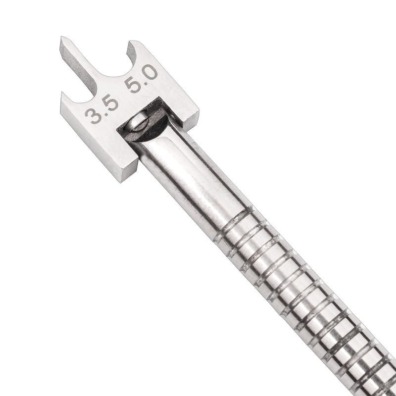 SurgiMac Bracket Height Gauge 3.5mm-5.0mm (Adjustable 90° Head), Stainless Steel, Pro Series, 1/Pk