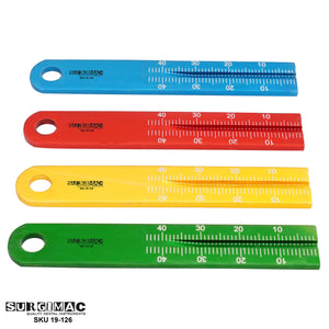 SurgiMac Endo Span Ruler, Adjustable Ring Gauge, Root Canal File Measurement, Stainless Steel, Eco Series, 1/Pk