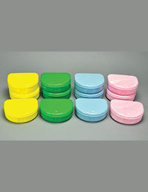 Retainer Boxes, 1" Deep, Assorted Colors (Neon Pink, Neon Green, Light Blue, Yellow), 12/pk 1963
