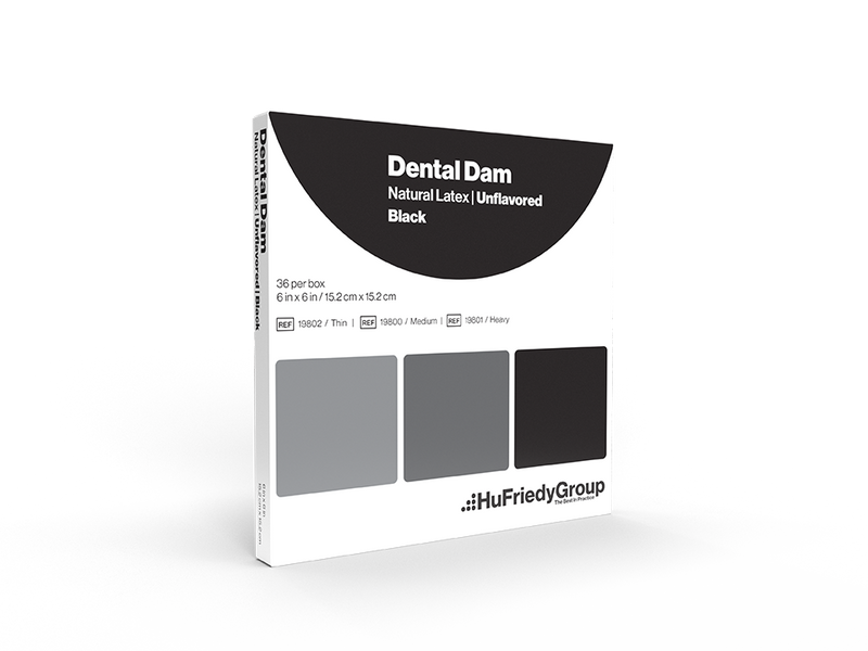 Crosstex Dental Dam,Latex,Heavy,BK,Unflvrd,52/bx