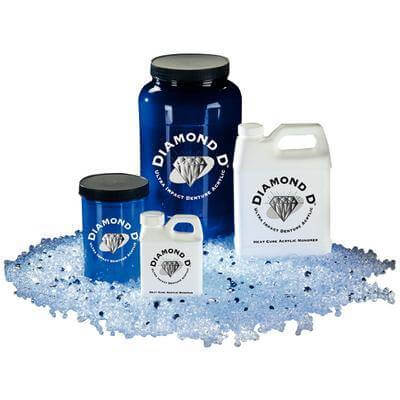 Diamond DÂ® Ultra Impact Dental Acrylic Powder and Liquid Kits