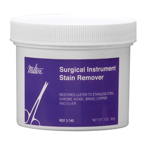 Miltex Surgical Instrument Stain Remover, case of 12 - 3 oz. plastic jars | SurgiMac Dental Supply