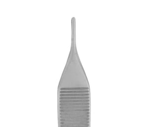 SurgiMac 4.75" Adson Tissue Pliers with 1 x 2 Teeth, Gold Handle, Stainless Steel, Air Series, 1/Pk | SurgiMac Dental Supply