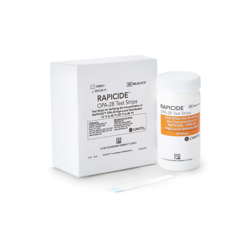 Rapicide OPA/28 Test Strips 50/Pk, Test Strips Bottle Single Use 835024-1