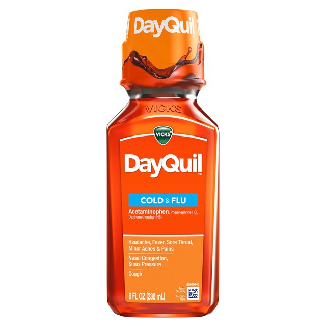 Vicks DayQuil Liquid, 8 oz 2390001435