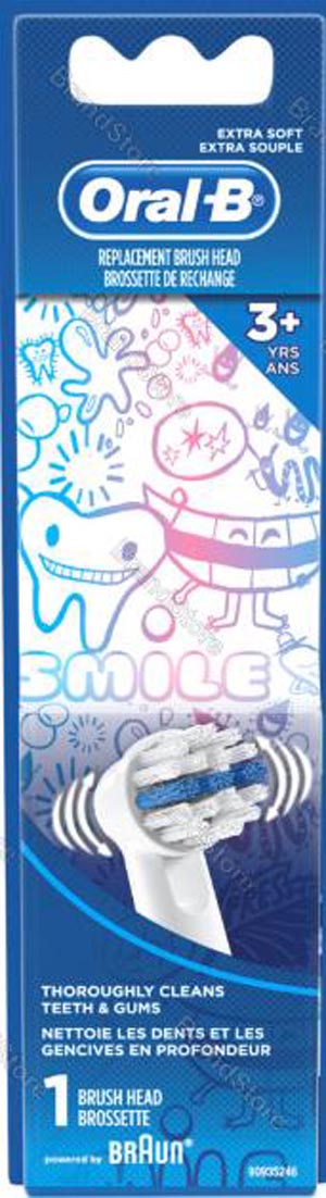 Kids 3+ Brush Head Refills, 1 pk/card, 6 cards/bx 80339149