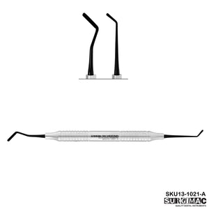 SurgiMac #1 Goldstein Flexi-Thin Composite, 2.0mm/1.4mm, Black (TiN) Tips, Double-Ended, Stainless Steel, Air Series, 1/Pk | SurgiMac Dental Supply