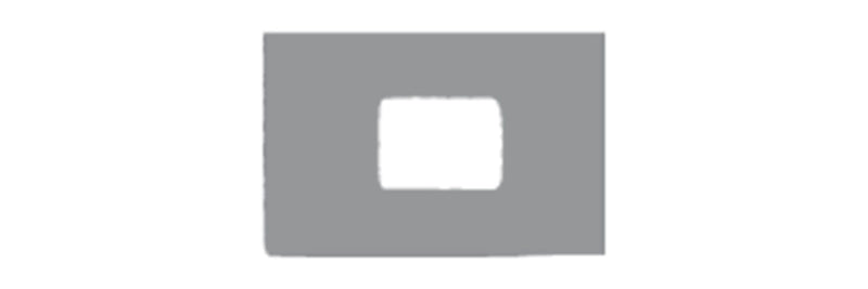 Flow Dental Perfect Pocket Film Mounts Vinyl/Blue 1 Window Horizontal, Size 2, box of 100