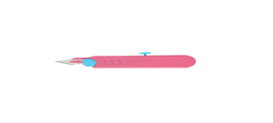 Sandel Safety Scalpels, #3 Handle with #11 Blade, Blue Shield, TIME OUT Sleeve 2231-N-1