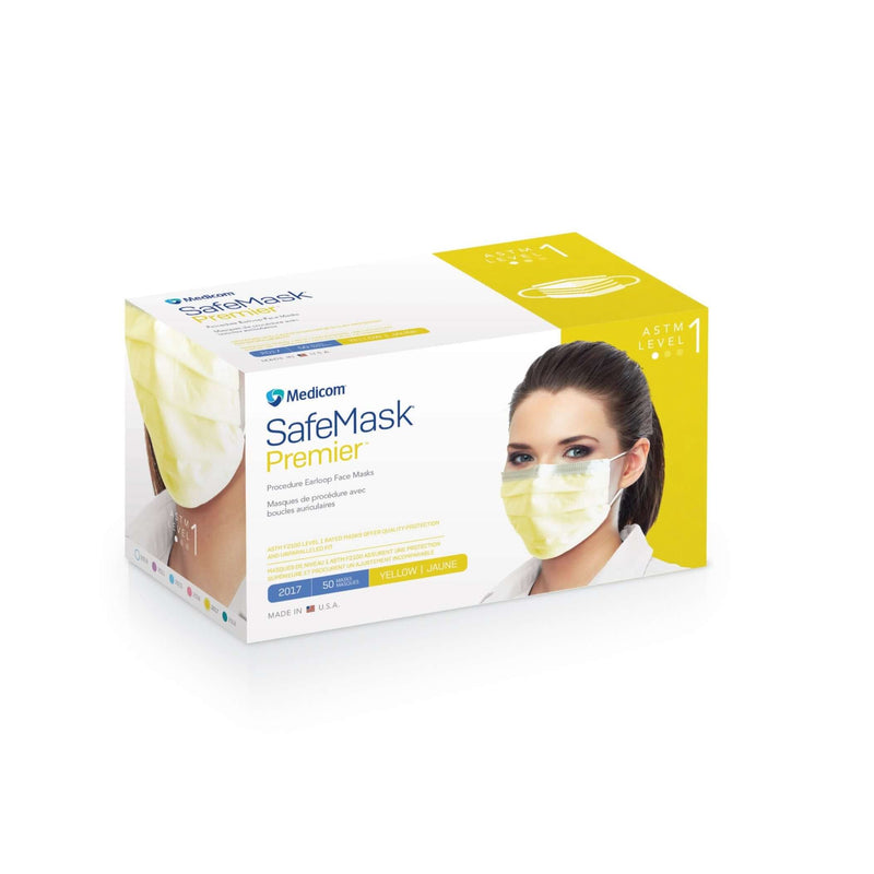 SafeMask Earloop Mask, Astm Level 1, 50/Bx,10 Bx/Cs 2017-M