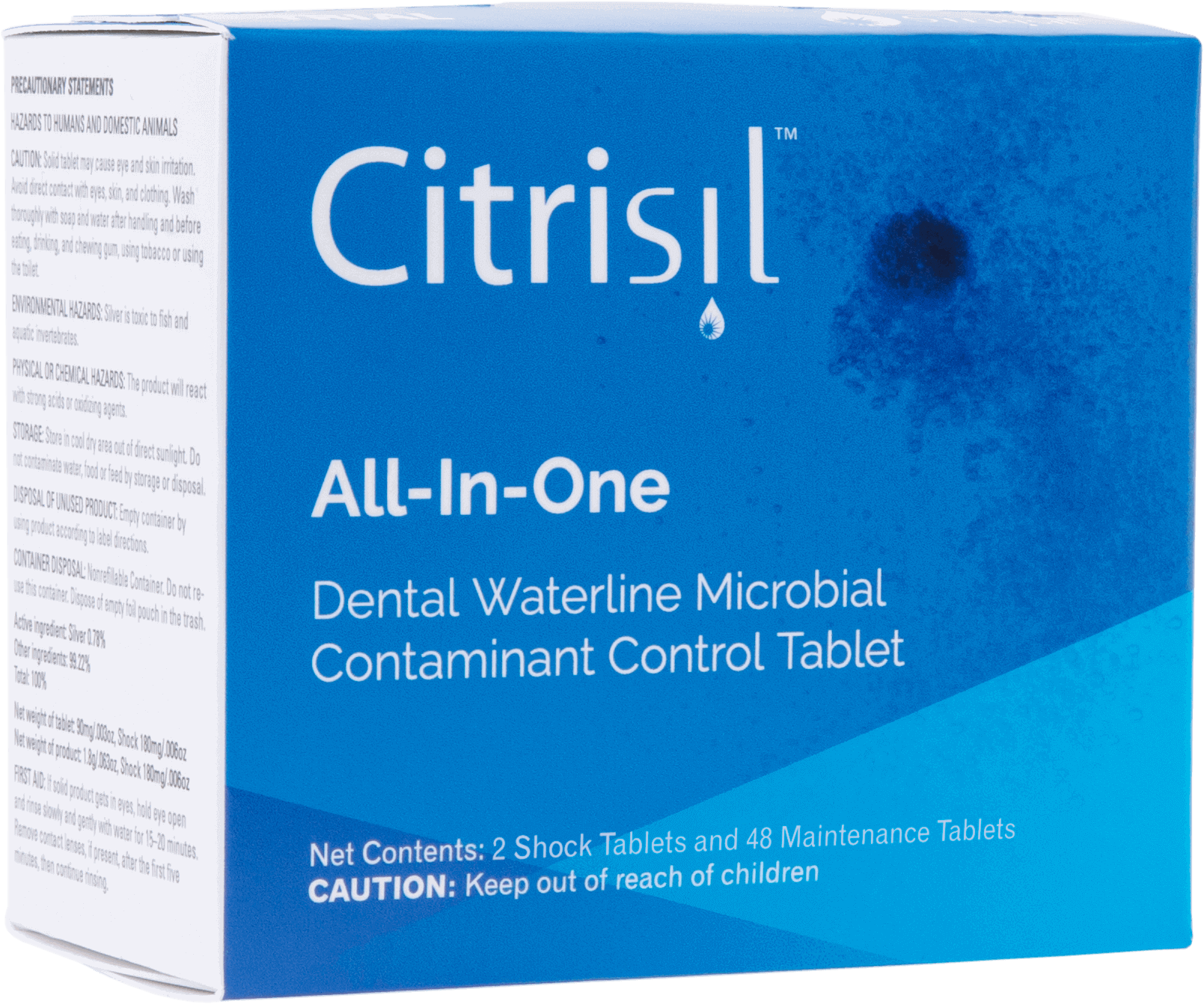 Citrisil Waterline Maintenance Tablets White - 4 Pack - .70-1L Bottles | SurgiMac Dental Supply