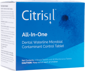 Citrisil Waterline Maintenance Tablets White - 4 Pack - .70-1L Bottles | SurgiMac Dental Supply