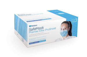 Premier Elite ProShield Earloop Mask With Visor, Astm Level 3, 4 Bx/cs 204215-Bx