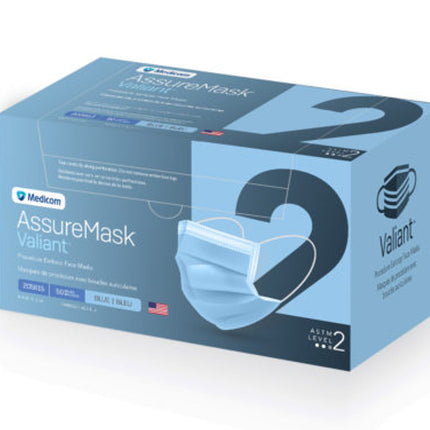Procedure Earloop Face Mask, Astm 2, 50/Bx, 10Bx/Cs