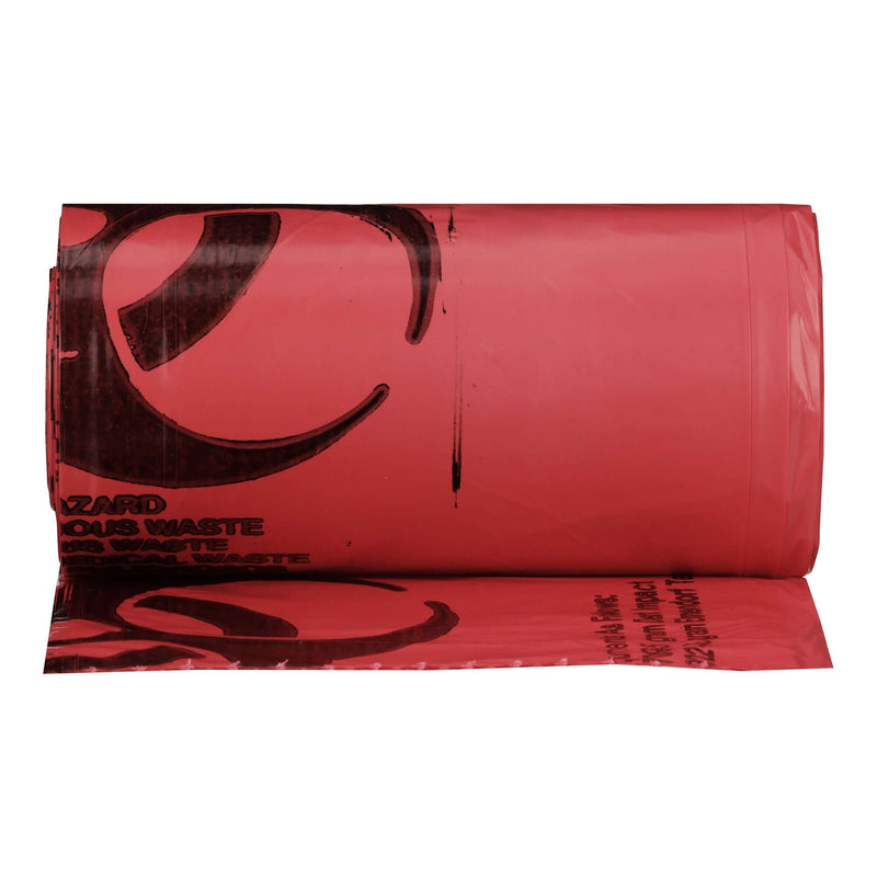 Infectious Waste Bag McKesson 7 to 10 gal. Red Bag Polymer Film 24 X 24 Inch | SurgiMac Dental Supply
