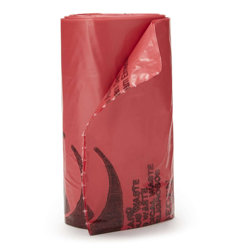 Infectious Waste Bag McKesson 7 to 10 gal. Red Bag Polymer Film 24 X 24 Inch | SurgiMac Dental Supply