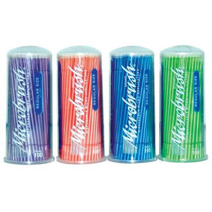 Microbrush Tube Series, Regular tip (Blue, Green, Peach, Purple) | SurgiMac Dental Supply