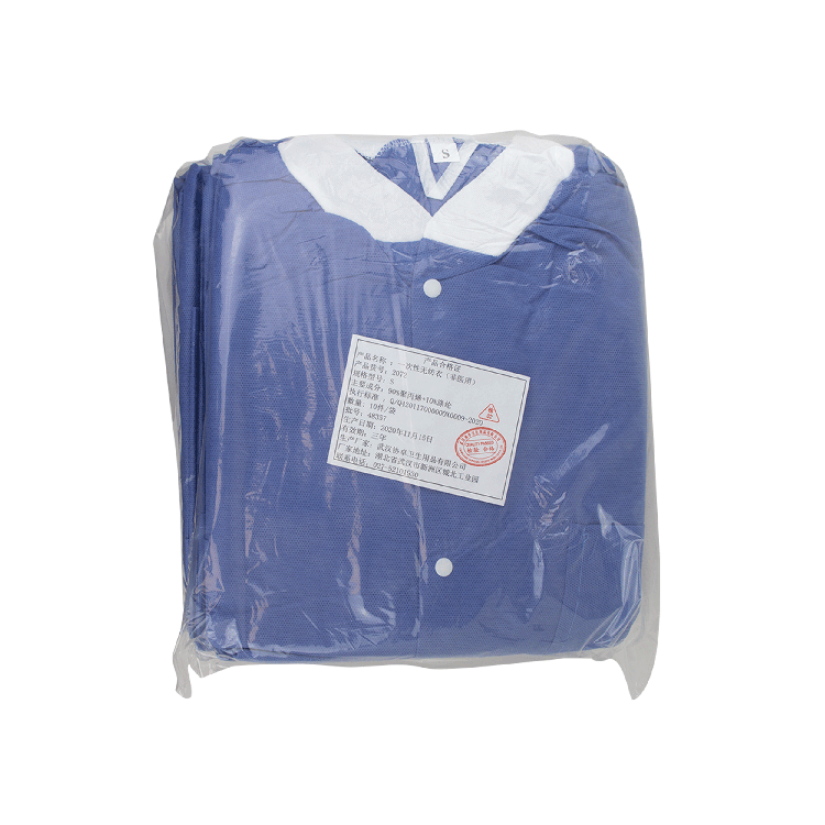 Dynarex Lab Coat w/ Pockets, Blue, 10/pk | SurgiMac Dental Supply