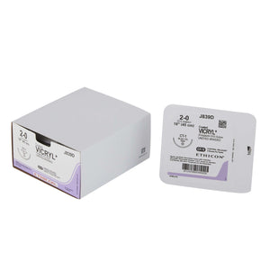 Coated Vicryl™ Polyglactin 910 CT-1 1/2 Circle Taper Point Needle Size 2-0 Braided | SurgiMac Dental Supply