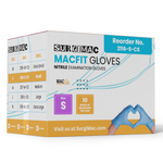 SurgiMac Nitrile Exam Gloves, Chemo Tested, Blue, MacFit