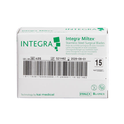 Miltex Surgical Blade Stainless Steel No. 15 Sterile