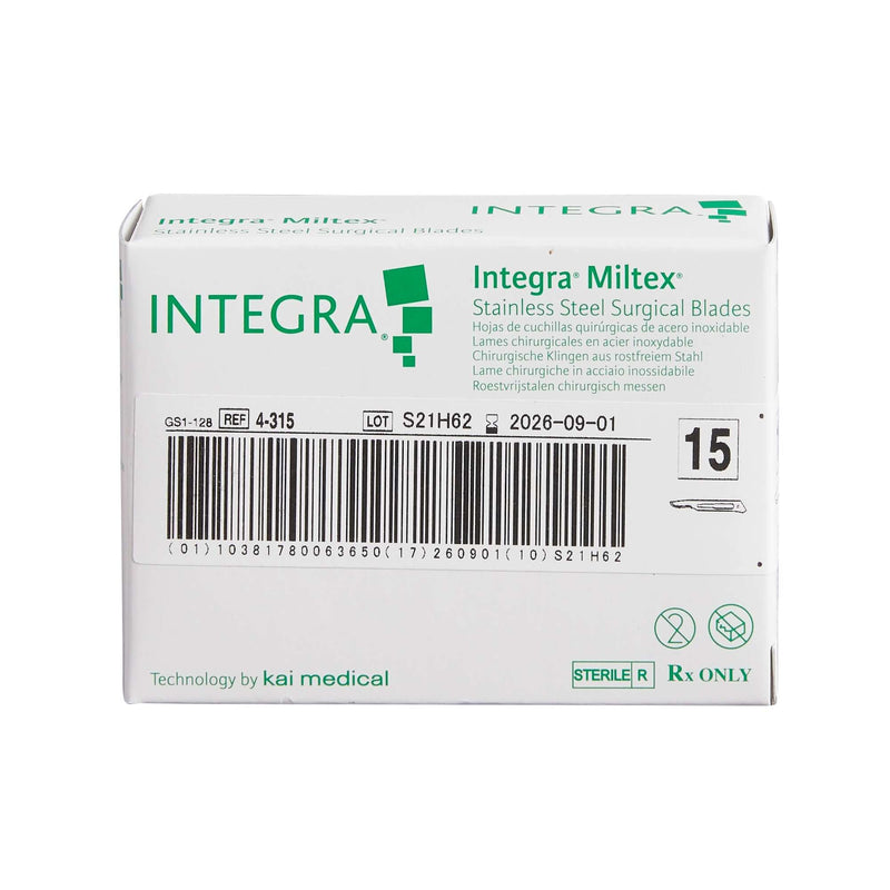 Miltex Surgical Blade Stainless Steel No. 15 Sterile 4-315