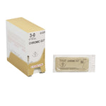 GUT CHROMIC Chromic Gut SH 1/2 Circle Taper Point Needle Size 3-0 | SurgiMac Dental Supply