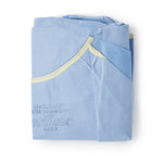Non-Reinforced Surgical Gown with Towel ULTRA Blue Sterile AAMI Level 3 Disposable 95101