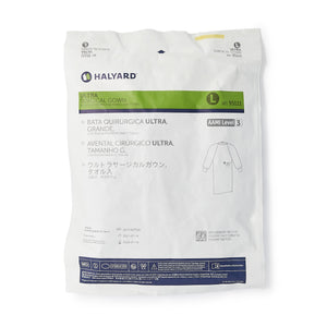 Non-Reinforced Surgical Gown with Towel ULTRA Blue Sterile AAMI Level 3 Disposable 95101