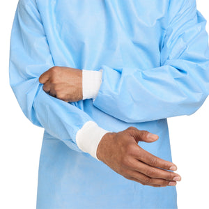Non-Reinforced Surgical Gown with Towel ULTRA Blue Sterile AAMI Level 3 Disposable 95101