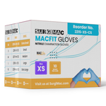 SurgiMac Nitrile Powder Free Exam Gloves, Chemo Tested, Blue, MacFit, 200/Box