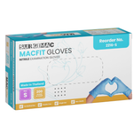 SurgiMac Nitrile Powder Free Exam Gloves, Chemo Tested, Blue, MacFit, 200/Box