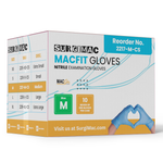 SurgiMac Nitrile Powder Free Exam Gloves, Chemo Tested, Blue, MacFit, 200/Box