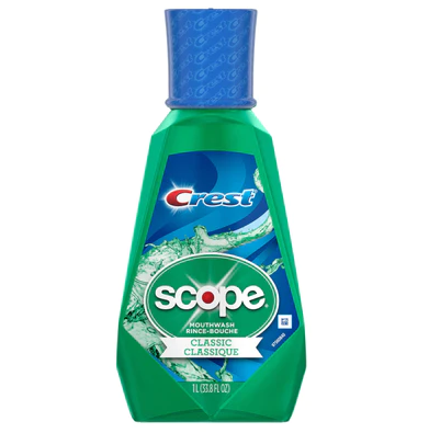 Scope Mouthwash, Classic Original Mint, 1 lt, 6/cs