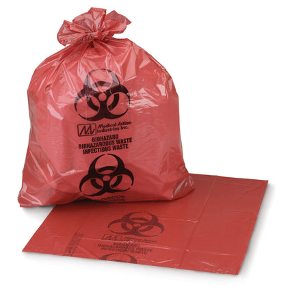 Infectious Waste Bag McKesson 20 to 25 gal. Red Bag 28 X 31 Inch