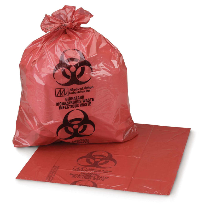 Infectious Waste Bag McKesson 1 to 6 gal. Red Bag 11 X 14 Inch | SurgiMac Dental Supply
