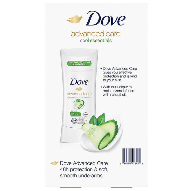 Dove Advanced Care Cool Essentials Deodorant, 4 pk. 228809