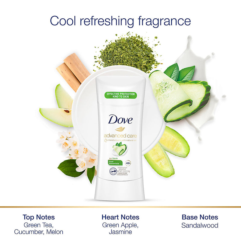 Dove Advanced Care Cool Essentials Deodorant, 4 pk. 228809