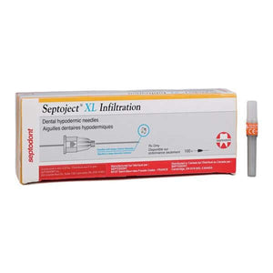 Septoject XL Needle Infiltration and Nerve Blocks 25 Gauge X-Large 100/Bx 01-N1500