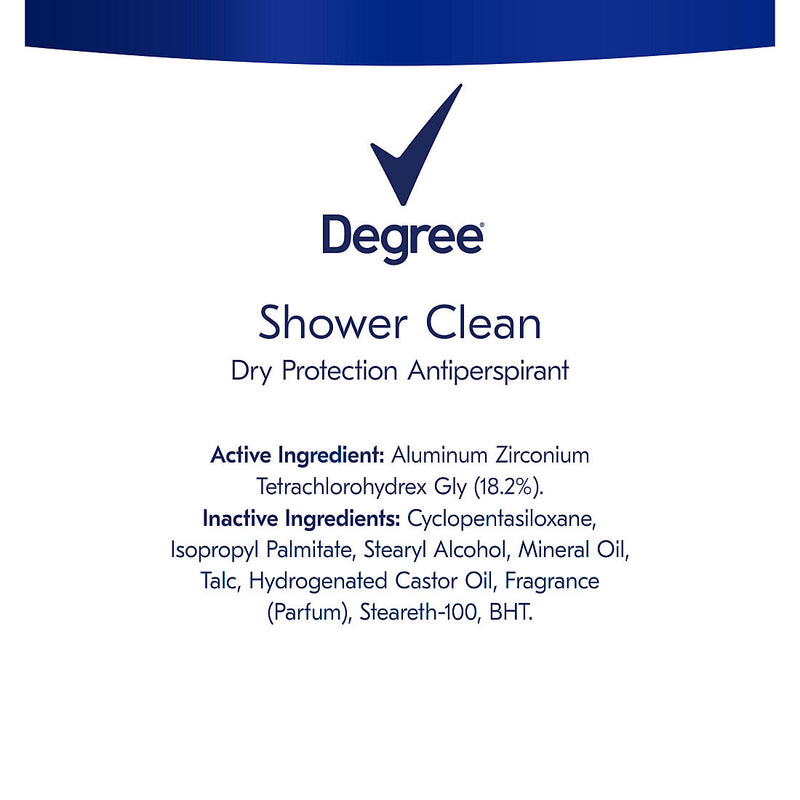 Degree Women's Shower Clean Dry Protection Deodorant, 5 pk. 228932
