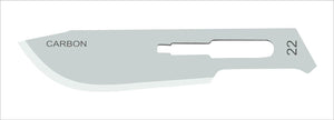 #22 Sterile Carbon Steel Surgical Scalpel Blade | MacCut by SurgiMac | Box of 100 MC-10-5222