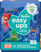 Procter & Gamble | Pampers Easy Ups Training Underwear, Pull On, Boys, Size 5, 3T-4T, 22/pk, 4pk/cs | 3700076554