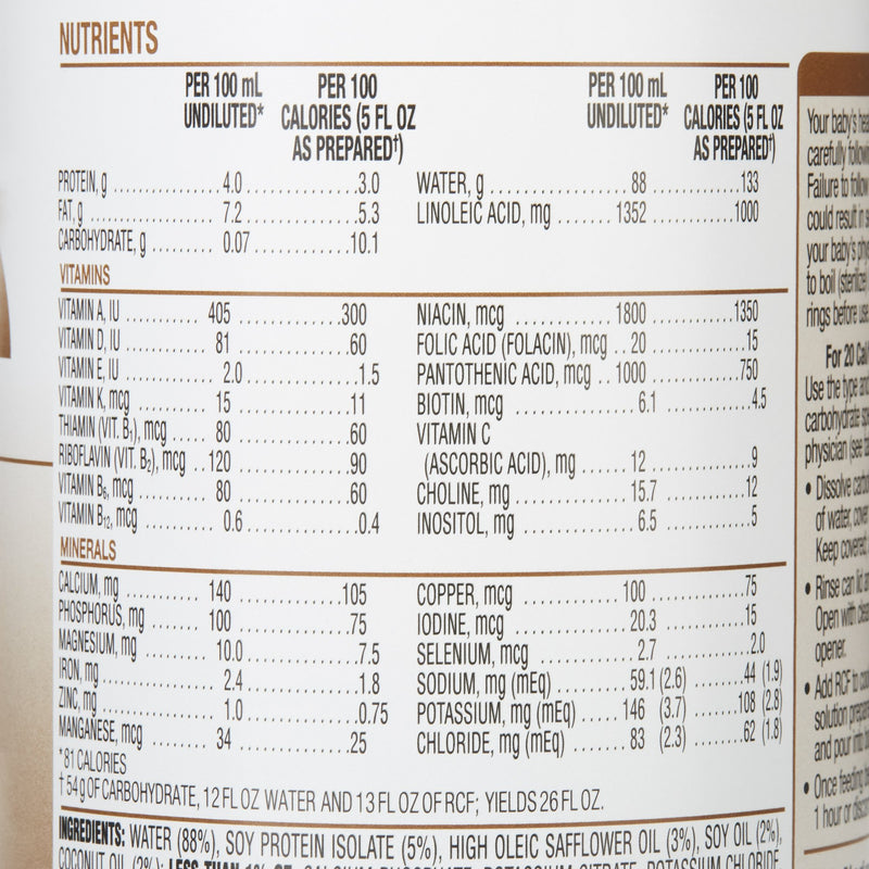 Infant Formula RCF 13 oz. Can Liquid Low Carbohydrate Seizures CS/12 00108