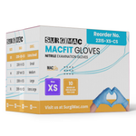 SurgiMac Nitrile Exam Gloves, Chemo Tested, Blue, MacFit, 300/Box