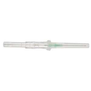Peripheral IV Catheter Protectiv Plus 18 Gauge 1-1/4 Inch Polyurethane Straight Hub Non Blood Control Sliding Safety | SurgiMac Dental Supply