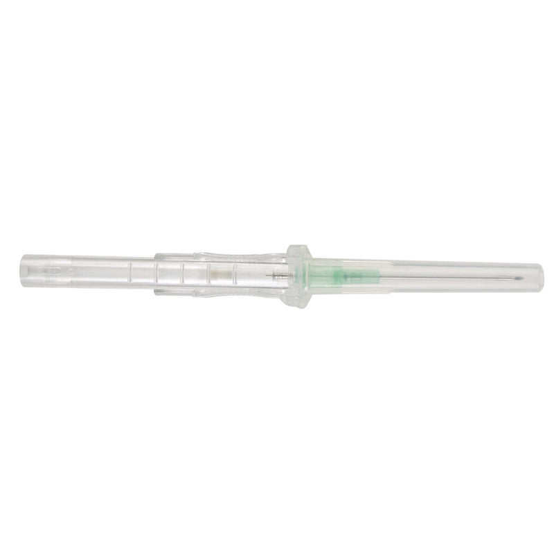Peripheral IV Catheter Protectiv Plus 18 Gauge 1-1/4 Inch Polyurethane Straight Hub Non Blood Control Sliding Safety | SurgiMac Dental Supply