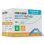 SurgiMac Nitrile Exam Gloves, Chemo Tested, Blue, MacFit, 300/Box
