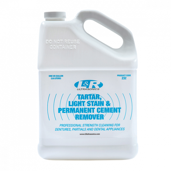 Tartar, Light Stain & Permanent Cement Remover, Gallon Bottle, 4/cs | 232 | L&R | SurgiMac