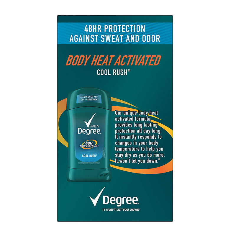 Degree Men's Cool Rush 48 Hour Deodorant, 5 pk. 233889